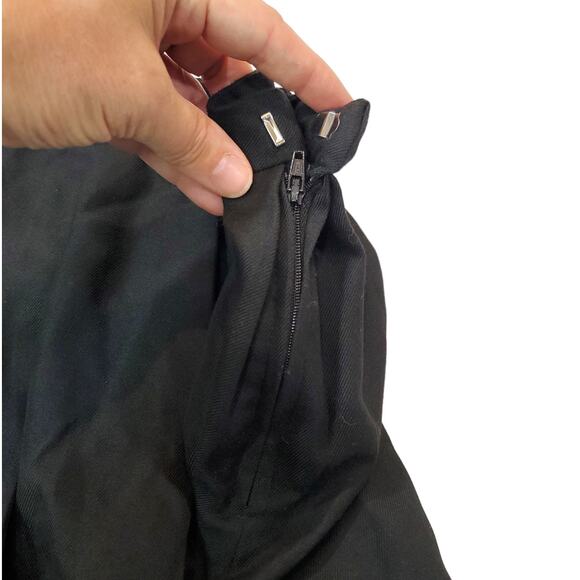 Hot Topic | Black with White Stripes Mini Cheer Skirt | Size Medium - Picture 6 of 8